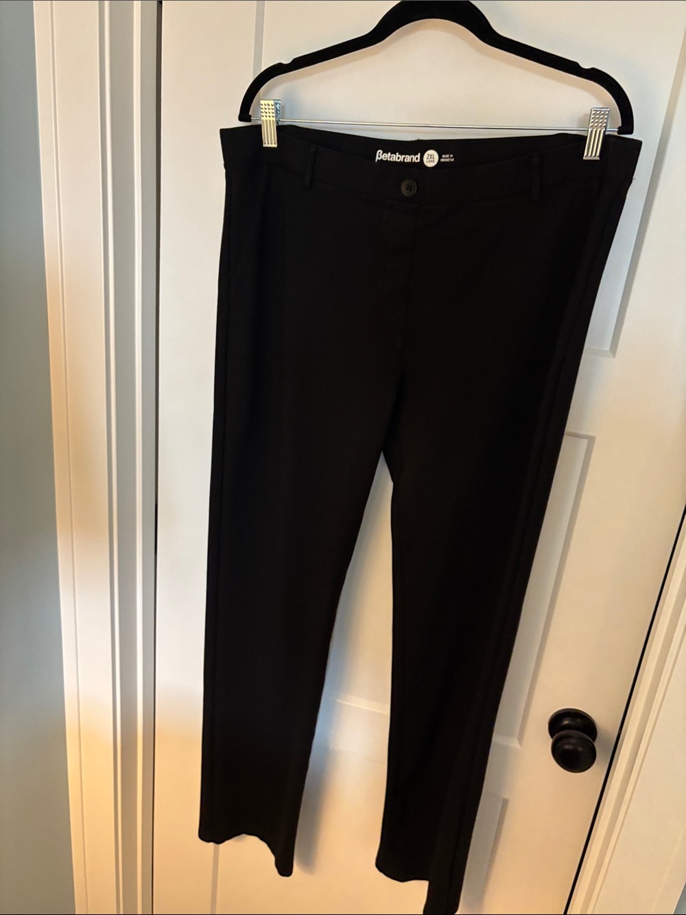 Betabrand Women’s Tall Black Dress Pants